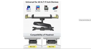 Tryone Chz-06 TRYONE Tablet Halterung Auto, Tablet Halter Kopfstütze - Bild 1 von 3