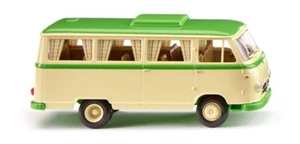 WIKING 0270 44 Camper Borgward B611 - avorio beige/giallo-verde HO  1:87 - Foto 1 di 1