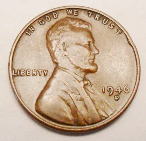 1946 D Lincoln Wheat Cent / Penny Coin  *FINE OR BETTER*  **FREE SHIPPING** Cover
