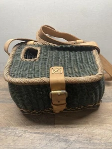 Classical Vintage Fish Basket,Wicker Fisherman Traps Cage Bass Trout Perch! - Picture 1 of 13