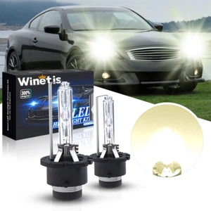 D2S HID 4300K Headlight Bulbs For Infiniti G35 2005-08 G37 2008-14 Coupe Sedan - Picture 1 of 7