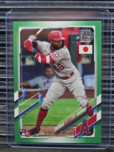 2021 Topps Japan Edition Jo Adell Jade Green Parallel Rookie RC #57/75 D36