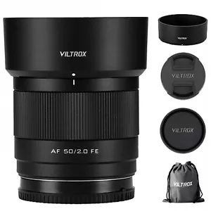 Viltrox 50mm F2.0 Air Full Frame Auto Focus Prime Lens for Sony E-mount Cameras - Picture 1 of 6