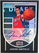 2007-08 Bowman Chrome Refractors Rookie Autographs Black #137 Jason Smith /99