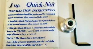 BICYCLE SECURITY 1up QUICK NUT quick release SECURITY SET IT AND FORGET IT NEW - Picture 1 of 2
