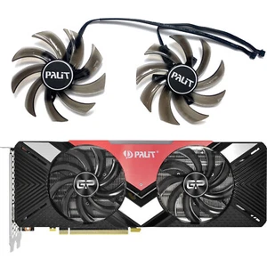 85MM Grafikkarte Kühllüfter GA91S2U Für PALiT TX2070 2080 GAMING PRO/DUAL Fan - Afbeelding 1 van 18