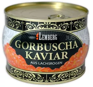 500g. Buckel Lachs Kaviar Fisch Rogen Wildfang USA Alaska Lemberg Koscher Salmon - Bild 1 von 4