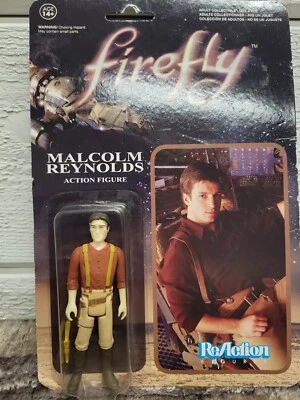 Figura de acción ReAction Firefly Malcolm Reynolds 2014 exclusiva Funko X Super7 Foto 1 de 4