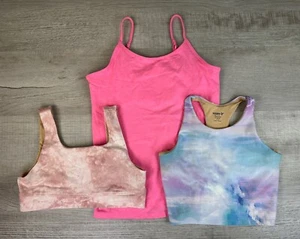Girls Sports Bras And Cami Tank Top 3 Piece Set Old Navy SO Girls 10-16 - Picture 1 of 12