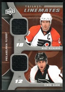 2009-10 Upper Deck Trilogy Line Mates Mike Richards/Simon Gagne Jersey #LM-RG