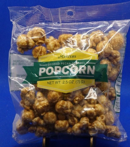 2023Augusta National GEORGIA PECAN CARAMEL POPCORN 2.5 OZ SEALED BAG! FREE SHIP! Cover