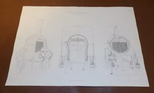 1871 Sketch / EXPRESS PASSENGER LOCOMOTIVE,Great Eastern Railway, ENGLAND / b - Picture 1 of 1