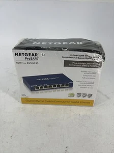 FACTORY SEALED Netgear ProSAFE 8 Port Gigabit Desktop Switch GS108 - Picture 1 of 6