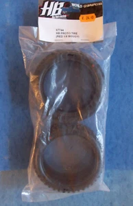 VINTAGE HB HOT BODIES HPI 67744 PROTO TIRE RED 1/8 BUGGY NIP - Picture 1 of 2