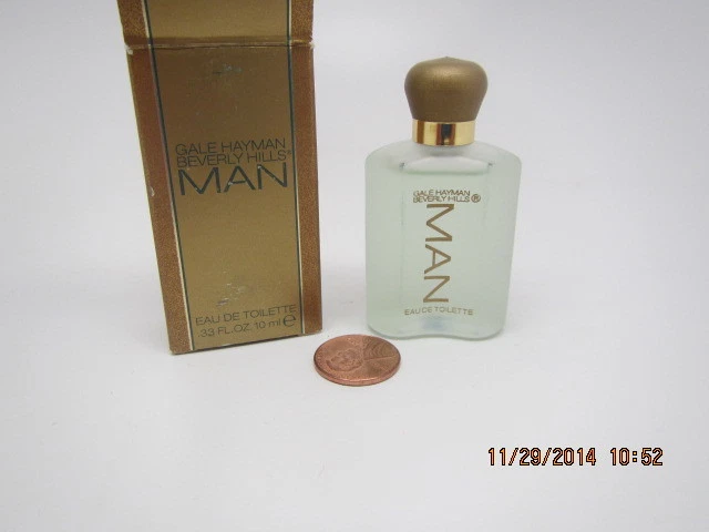 Gale Hayman Beverly Hills HOMBRE/Hombre Eau de Toilette MINI 10 ml/.33 oz Splash COMPLETO Foto 1 de 1