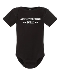 Roman Tribal Chief Acknowledge Me Wrestling Cotton Baby Infant Bodysuit Black - Picture 1 of 2