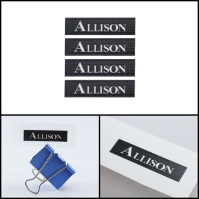 Calcomanía adhesiva con logotipo Allison impermeable 44 mm (1,73") X 12 mm (0,47") Foto 1 de 4