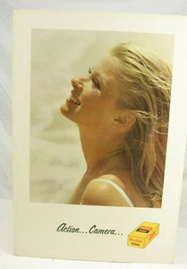 Kodak Woman Beach Happy Face Action Promo Poster Film Werbung - GEBRAUCHT 19x28" OFC - Bild 1 von 4