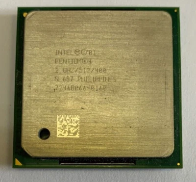 Intel Pentium 4 2GHz 400MHz 512KB Socket 478 SL6S7 CPU Processor - Image 1 of 4