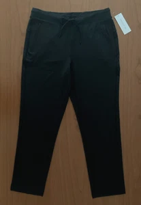 $78  Yogalicious Lux Women's Size L Straight Leg Pants Black  Zip Pockets NWT - Picture 1 of 5