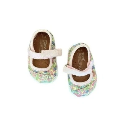 Tênis Toms Shoes bebê menina 2 floral Mary Jane - Imagem 1 de 4