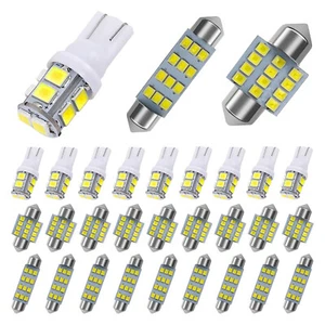 20pcs LED Interior Lights Bulbs Kit Car Trunk Dome License Plate Lamps 6000K T10 - Picture 1 of 13