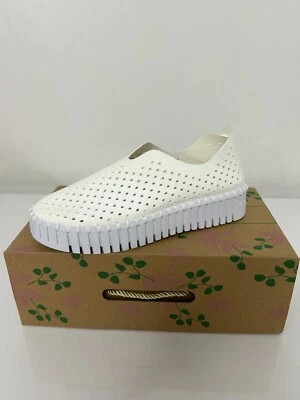 Ilse Jacobsen Tulip Slip on Shoe Platform 3373 White -BRAND NEW IN BOX!