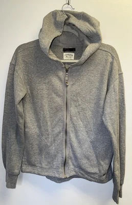 prAna Hoodie Cozy Up Sweatshirt Oatmeal Heather Small Hemp Blend L/S Outdoor Zip - Image 1 of 4