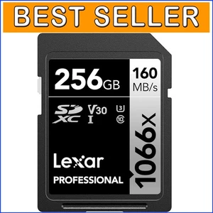 Fast 256GB UHS-I SD Card, 120MB/s Write Speed for Photographers & Videographers - Picture 1 of 9