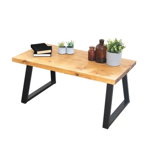 Coffee Table with Trapezium Legs | Reclaimed Timber Style - Picture 1 of 8