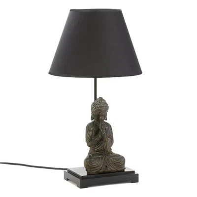Buddha Table Lamp Zen Light Statue Home Bedroom Meditation Decor New - Image 1 of 2