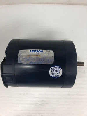 Leeson 1/2HP 3450 RPM 203-230/460V 3PH 56C Frame Electric Motor - Image 1 of 4