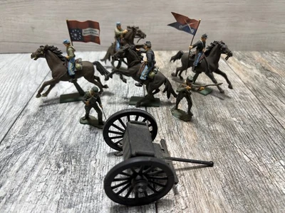 Vintage 1971 Britains Civil War Cavalry and figure lot of 7pcs - Image 1 of 4