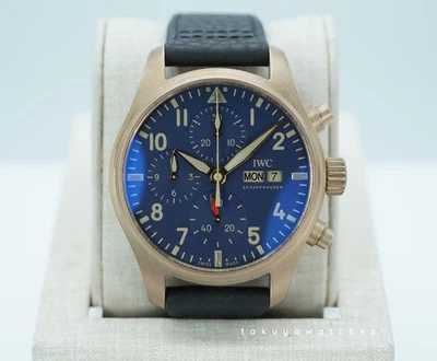 IWC Pilot Watch Chronograph 41mm IW388109 Blue Bronze 100m Day/Date Auto Men's - Image 1 of 4