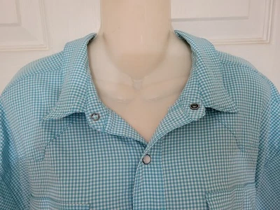 Ariat Men's Rebar VentTek Teal Plaid Work Shirt - Image 1 of 4