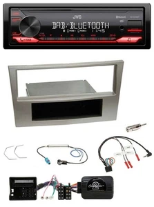 JVC DAB Lenkrad Bluetooth USB Autoradio für Opel Zafira B Astra H Corsa D satin- - Bild 1 von 11