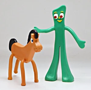 Gumby und Pokey 6" biegsame Figur Paar - Bild 1 von 1