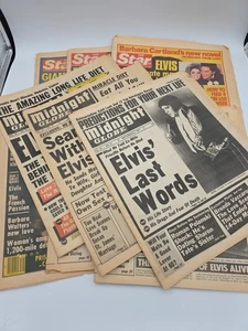 Vtg! Elvis Presley Lot of 12 THE STAR National Inquirer Tabloid Mags 1977 Clean - Picture 1 of 10