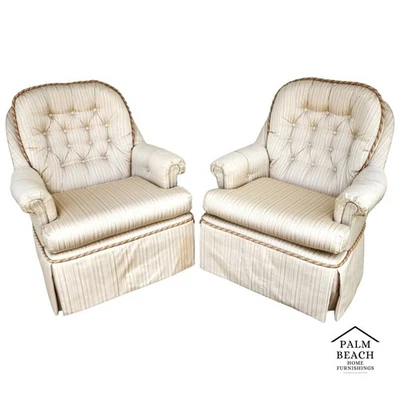 Винтажный клуб стулья поворотный рокеры набор из 2 - Изображение 1 из 4