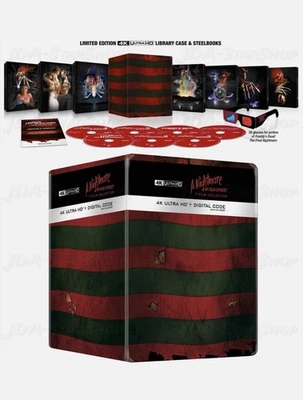 A Nightmare on Elm Street 7-Film Collection 4K UHD + Digital SteelBook PRISTINE! - Image 1 of 4
