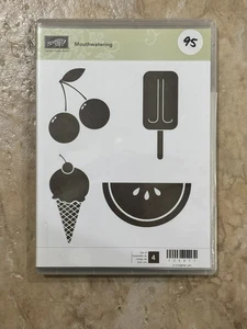 Stampin' Up! Stamp Set Brand NEW Mouthwatering Watermelon Ice Cream Popsicle ++ - Picture 1 of 2