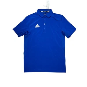 Adidas Men's STM Team Polo Shirt Royal Blue & White HG7444 Size XS New - Picture 1 of 7