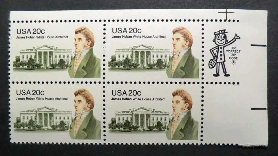 1936 MNH 1981 20c James Hoban ZB White House Architect Executive Mansion - Image 1 of 1