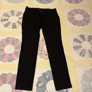 Eileen Fisher Womens Mid Rise Zip Up Skinny Leg Stretch Pants Black Size 8 - Picture 1 of 21