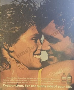 1985 Coppertone Tanning Lotions Oils Sunscreens Old PRINT AD Decor Idea! (4466) - Picture 1 of 1