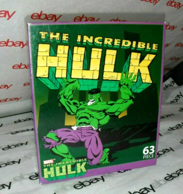"The Incredible Hulk"  SEALED BOX Vintage 63pc.Puzzle VERY RARE FIND by RoseArt - Image 1 of 3