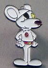 Dangermouse Pin Badge. Danger Mouse Cartoon Character. Metal. Enamel. 