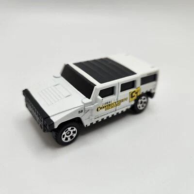 Matchbox 2002 Hummer H2 Construct Techs carro de brinquedo fundido branco 1:64 - Imagem 1 de 4
