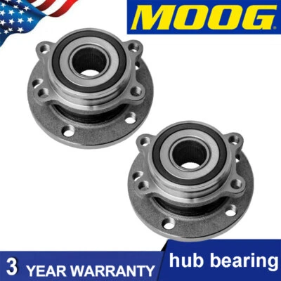 Juego de 2 cojinetes de cubo de rueda delantera MOOG para Jetta Passat CC 2006-2019 Golf Beetle Foto 1 de 4
