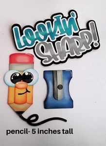 LOOKIN SHARP SCHOOL niño o niña prefabricado piezas de papel juego troquelado 3D por Rhonda - Imagen 1 de 1